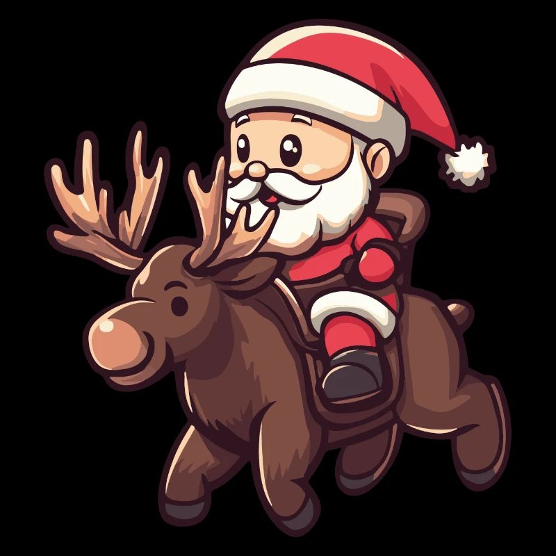 Elch Weihnachtsmann