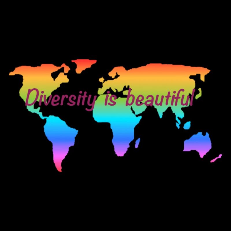 Diversity is beautiful. Equal rights for all.