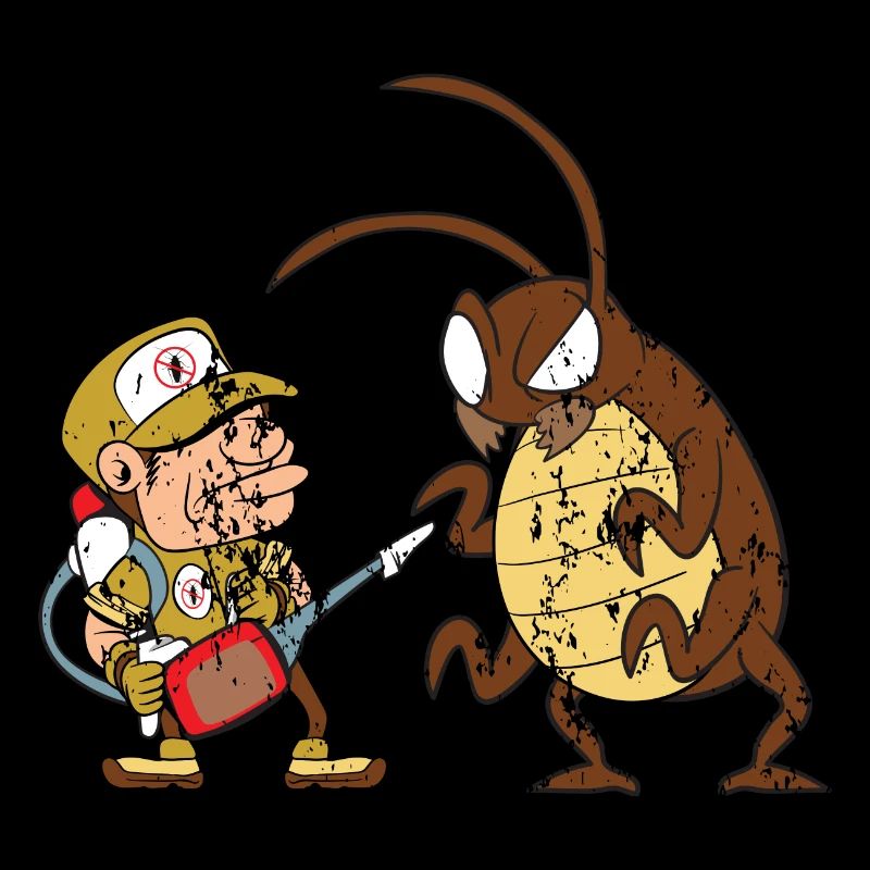 Retro Vintage Grunge Style Schädlingsbekämpfer