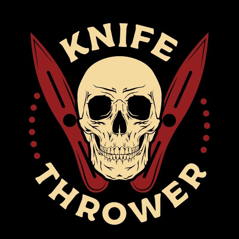 Knife throw skeleton design