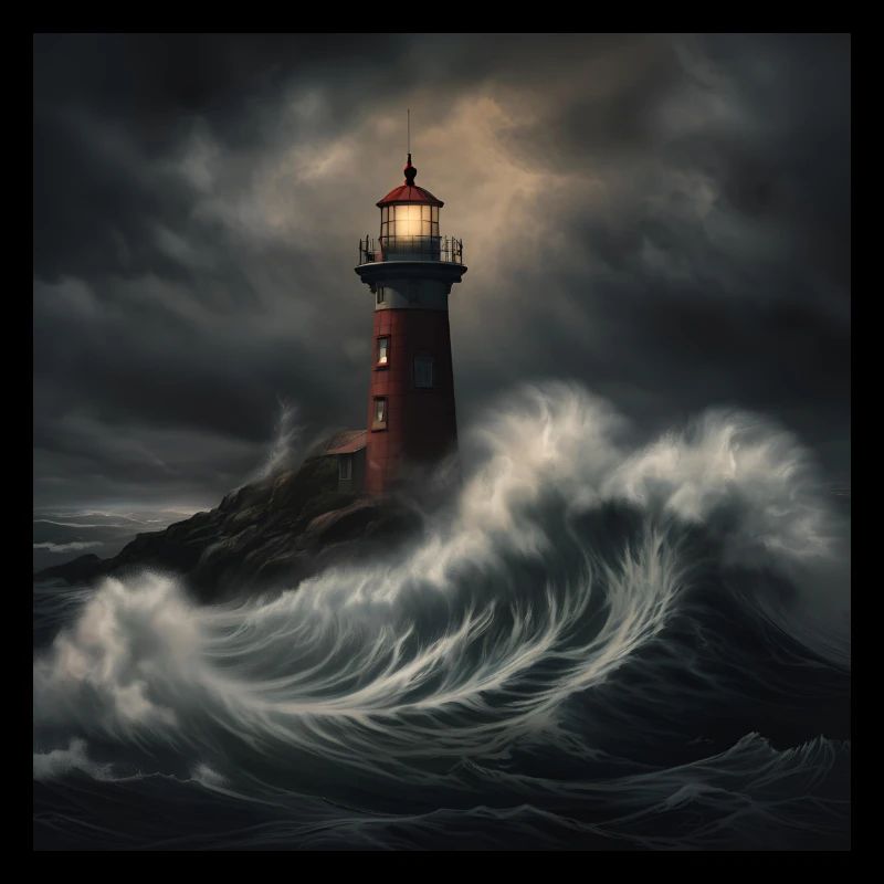 Düsterer Leuchtturm