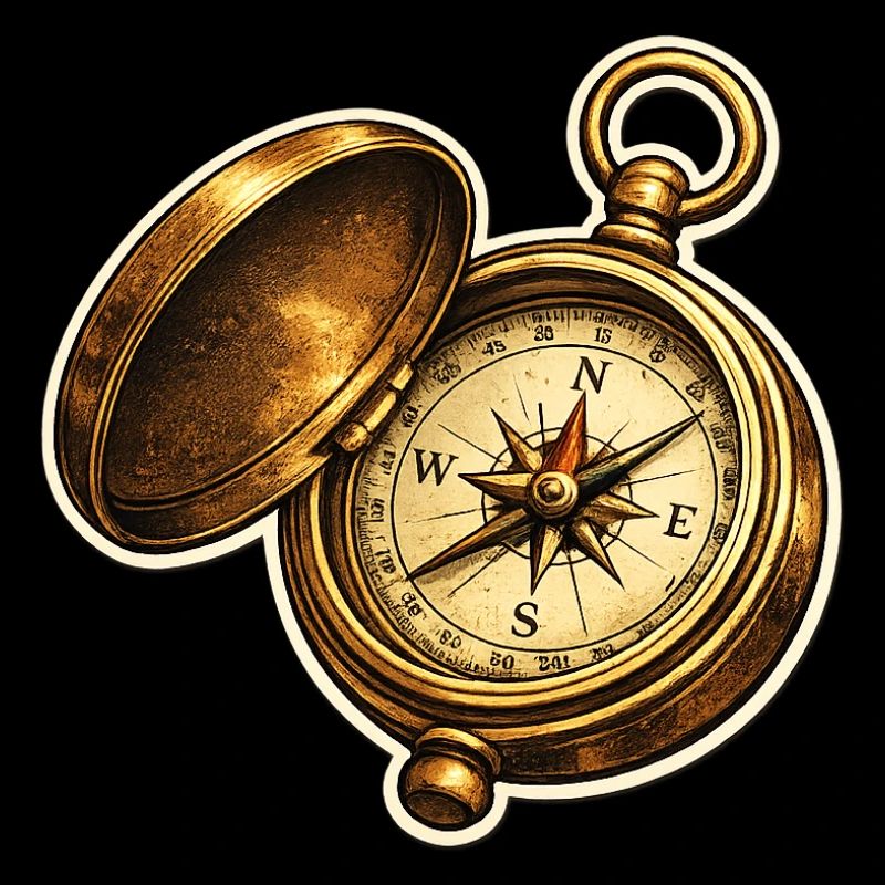Antike Kompassuhr Abenteuer