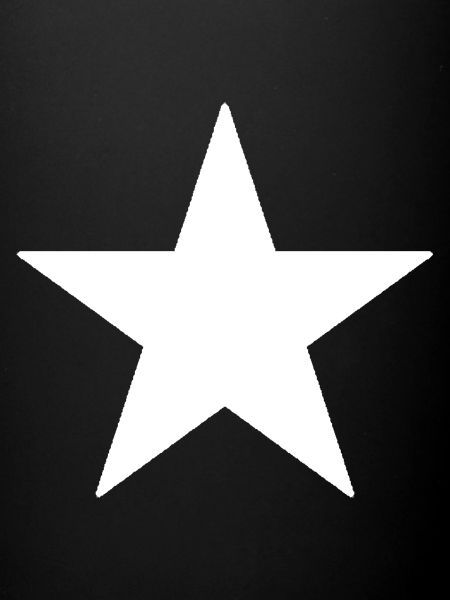 Étoile blanche sur fond noir