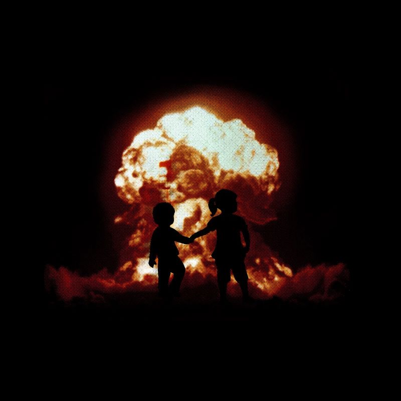 Atomarer Unfall-Atompilz-Weltuntergang - Atomwaffe