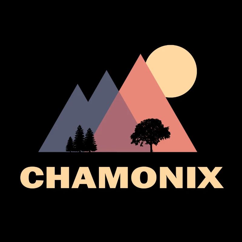 chamonix triangles mountains geometry