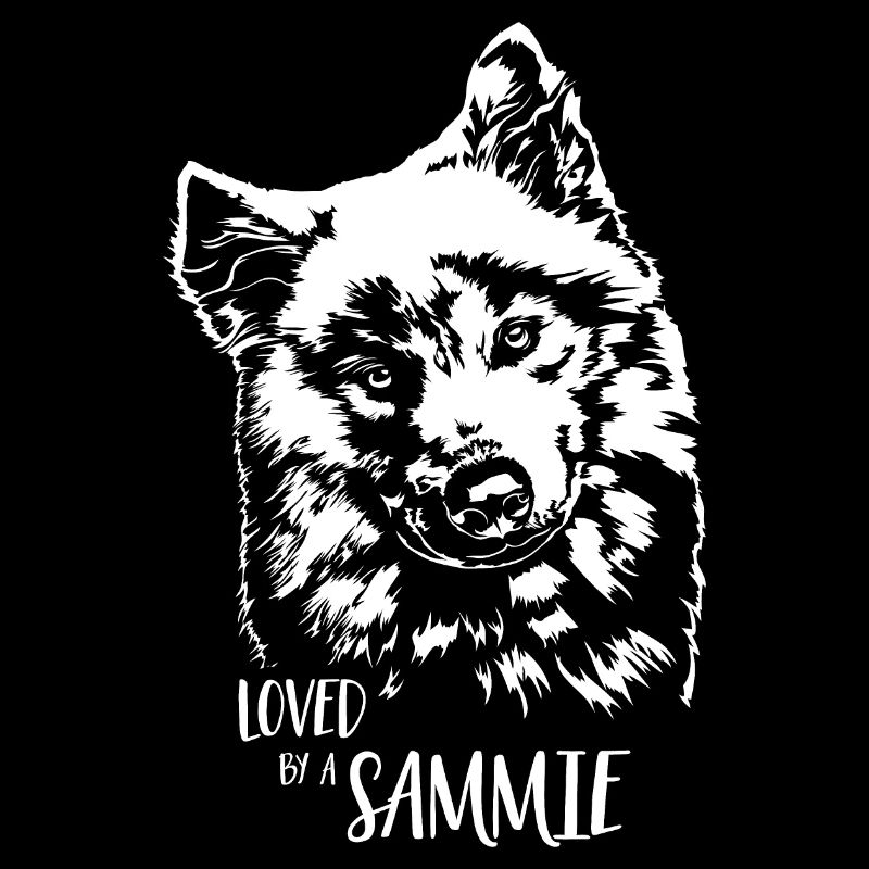 Loved by a Sammie Hunde Samojede Hundespruch