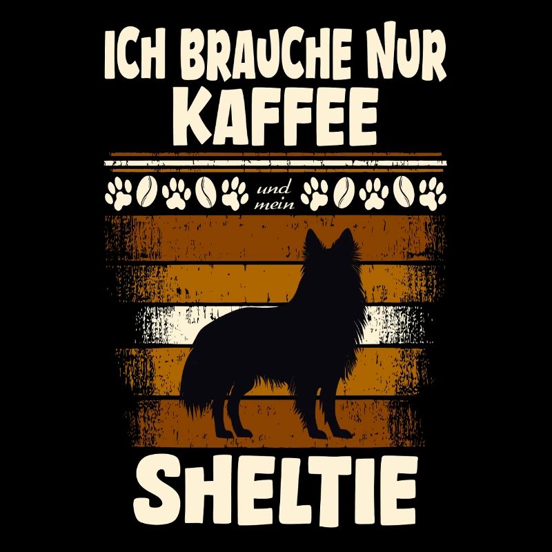 Sheltie Chien et Café