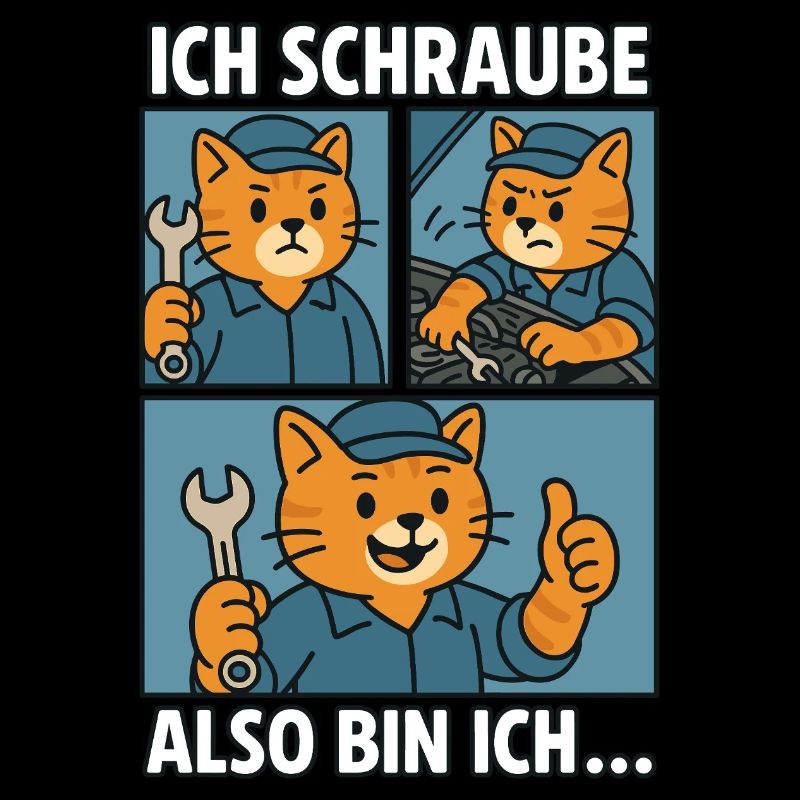 Schrauberkatze - Ich schraube, also bin ich