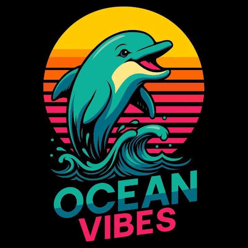 Ocean Vibes Dolphin