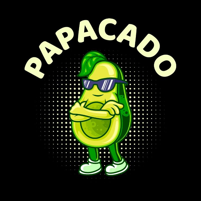 Papacado Werdender Papa Avocado Vater Geschenk