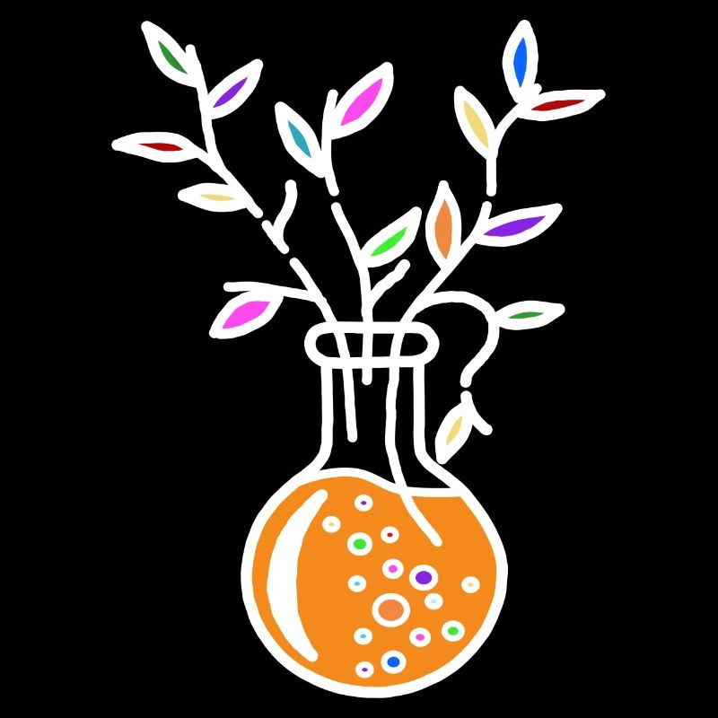 Verre fleuri (blanc)