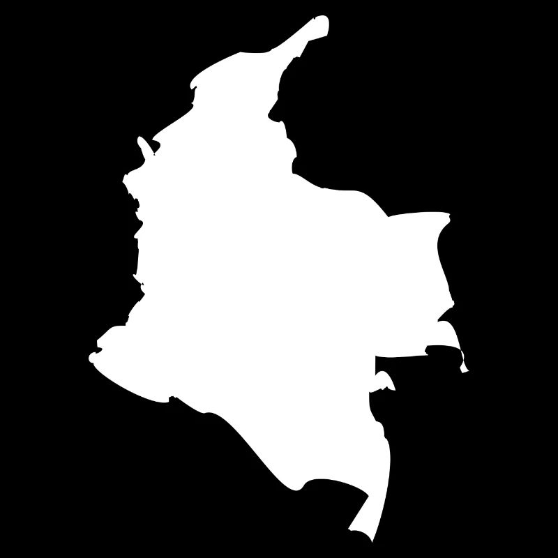Colombia map flag