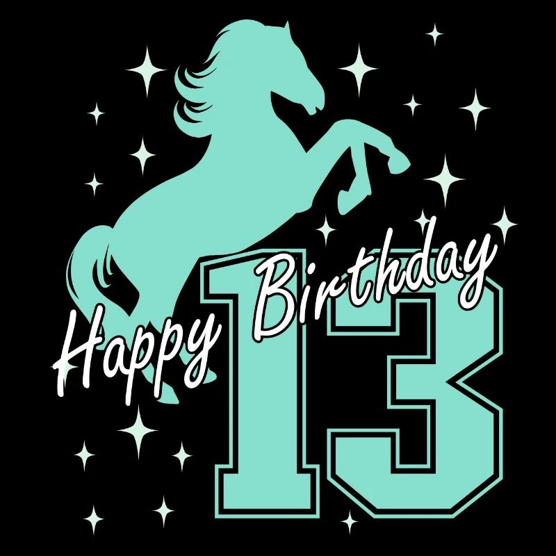 13. Geburtstag Reiten Pferd Reitstall