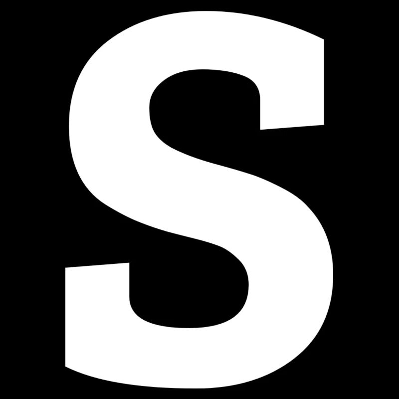 Lettre s « s » blanc