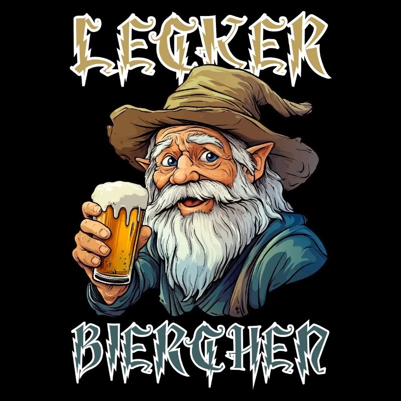 Lecker Bierchen X Zauberer mit Bier lustiges