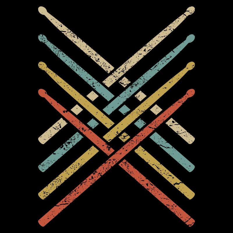 DRUMMER Drummer Retro batterie