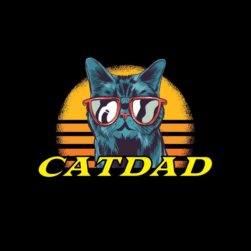 Cat Dad Cat Father Catdad Catdaddy Gift