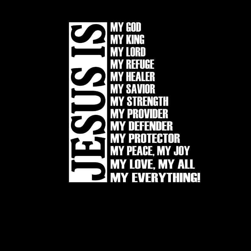 Jesus is My God King Lord Refuge Healer Savior