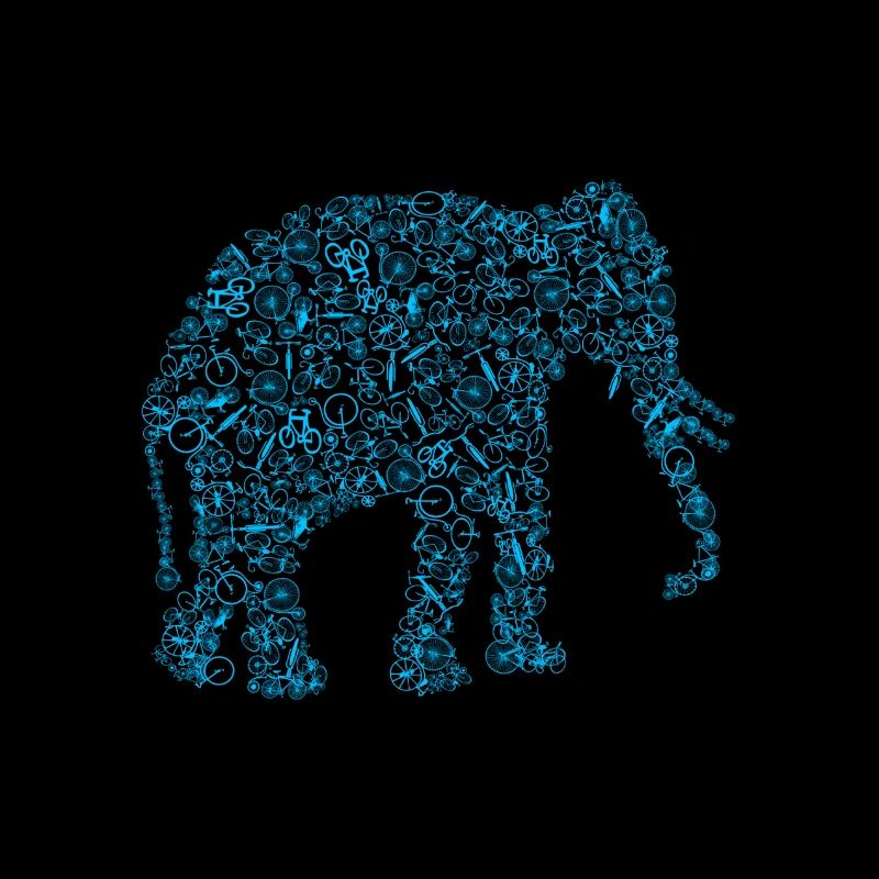 Großer Dicker Elefant Fahrrad Geschenk