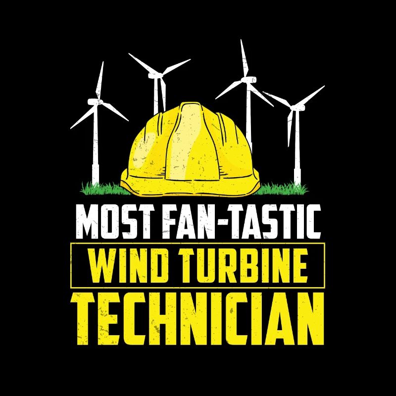 Le plus fan de technicien d'éolienne amusant