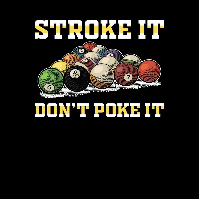 Stroke It Funny Snooker Game For Pool Player Cue