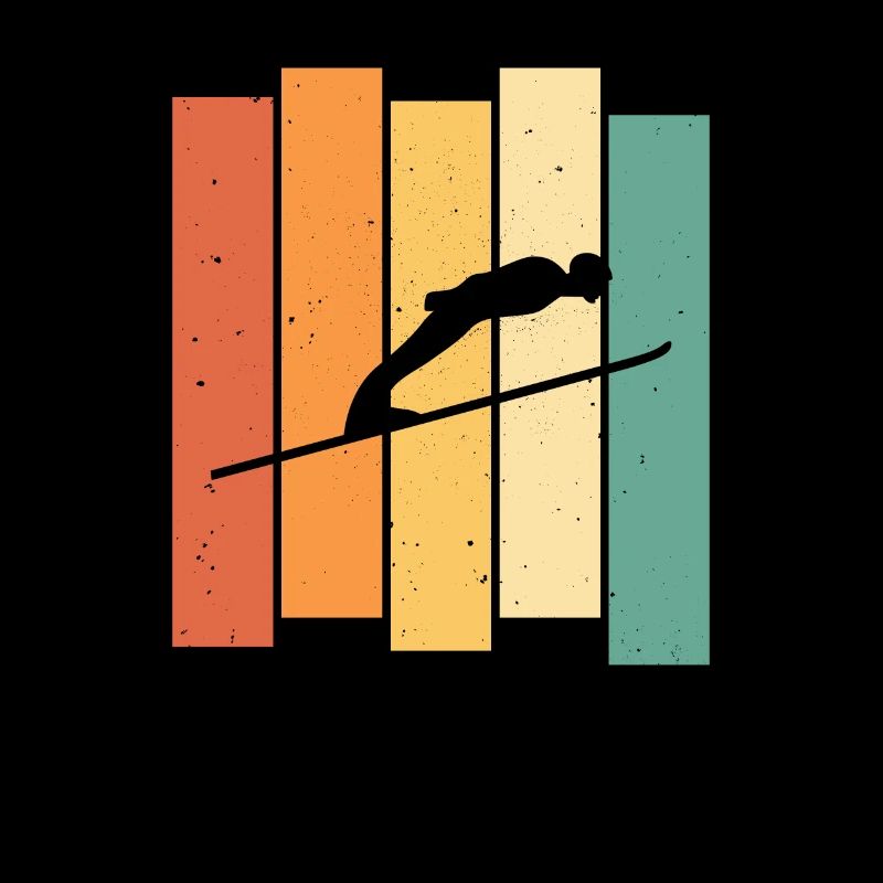 Cravate de ski rétro