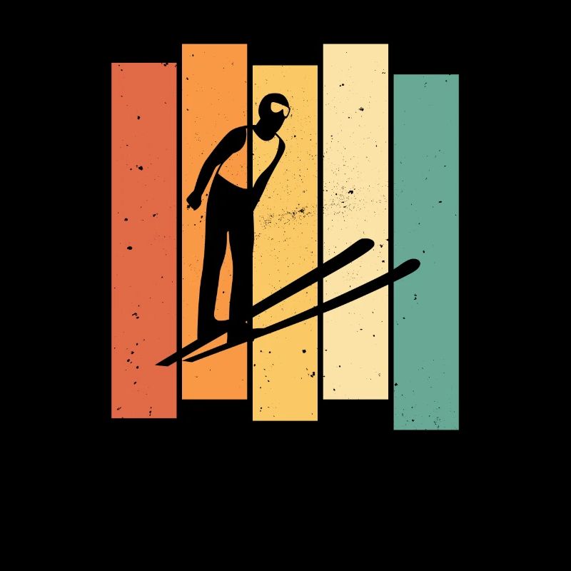 Cravate de ski rétro