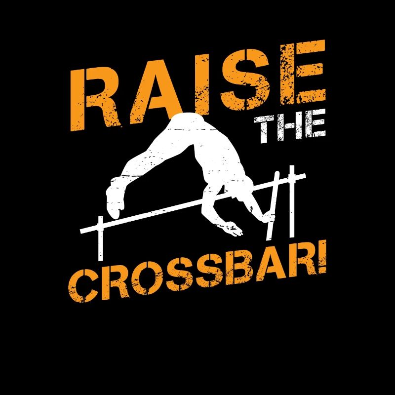 Heben Sie die Querstange! Lustiger Stock springend