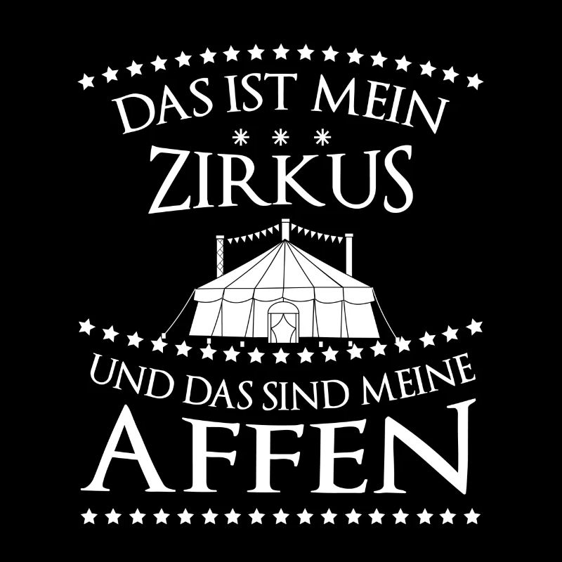 Zirkus Witz Zirkusdirektor Affe Geschenk Witz