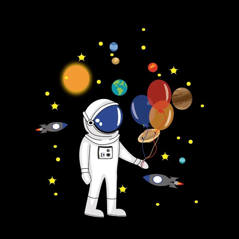 Astronaut und Weltraum