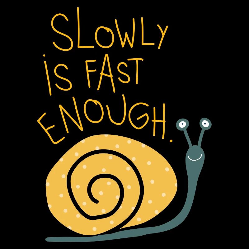 Illustration "Langsam ist schnell genug."