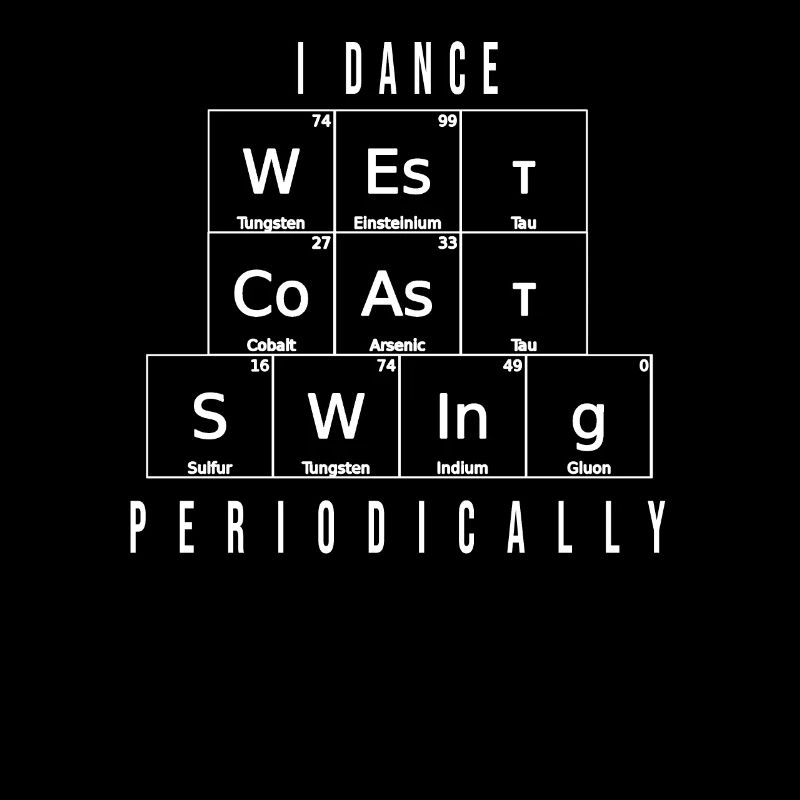 West Coast Swing Dance Training Geschenk T-Shirt