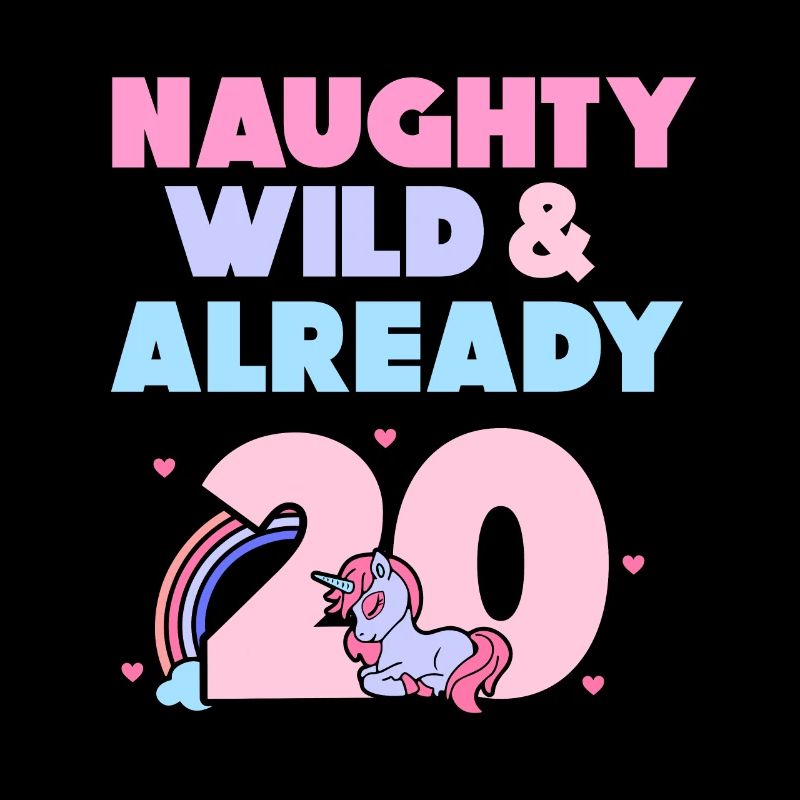 Geschenk 20 Jahre Geburtstag Mann Einhorn