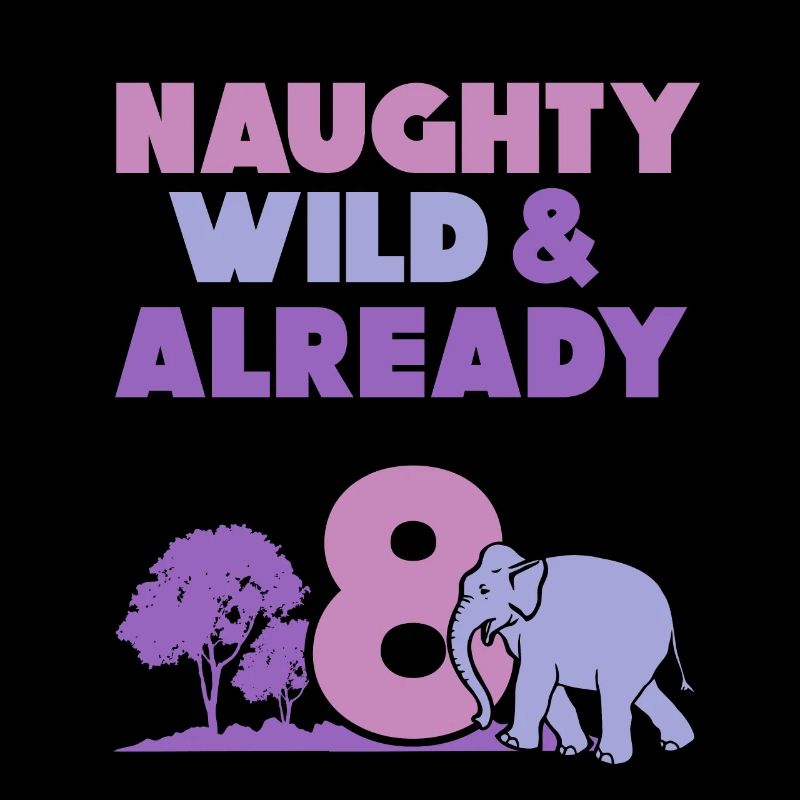 8 Jahre Geburtstag Junge Mädchen Elefant