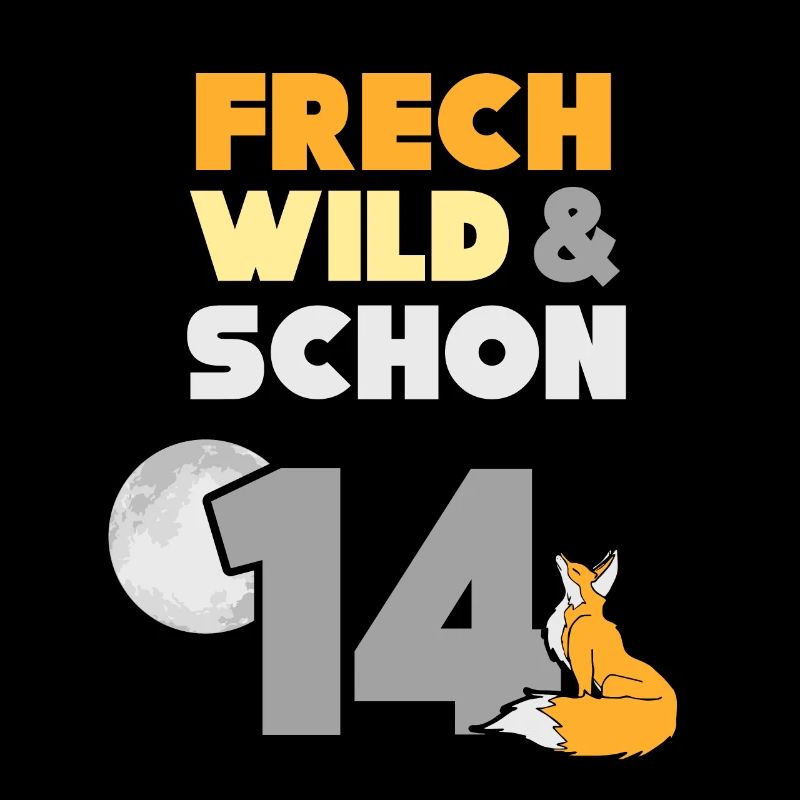 14 Jahre Geburtstag Junge Mädchen Fuchs
