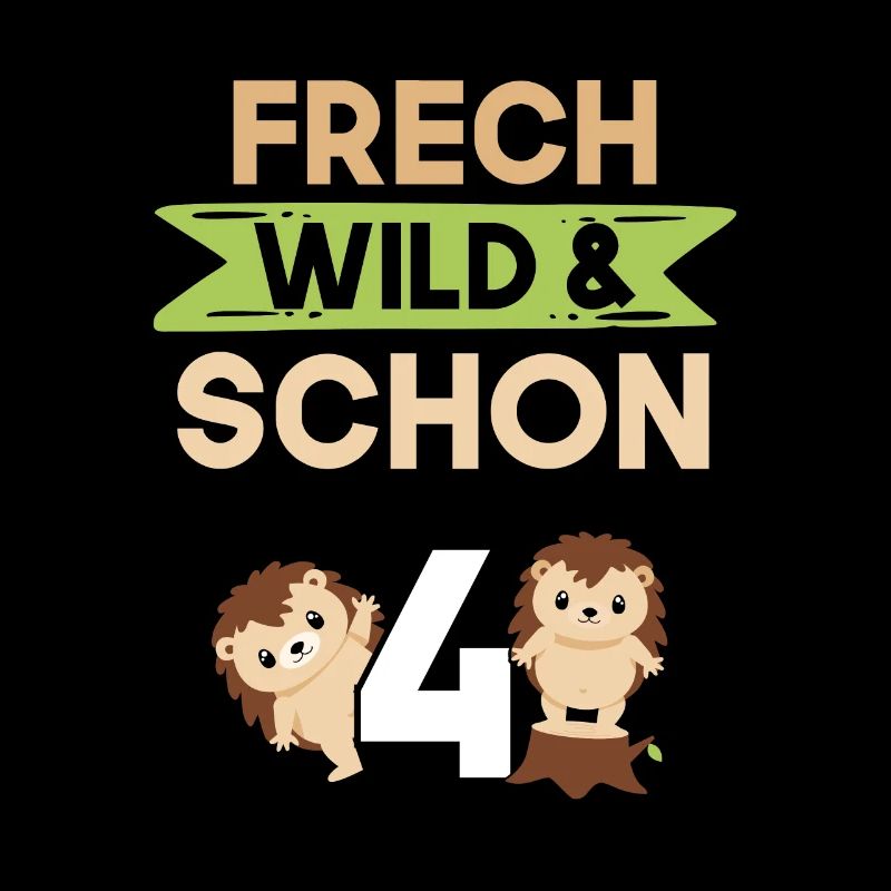 4 Jahre Geburtstag Junge Mädchen Igel
