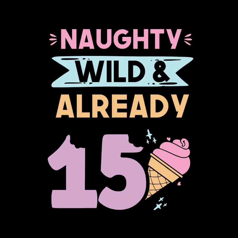 15 Jahre Geburtstag Junge Mädchen Eis essen