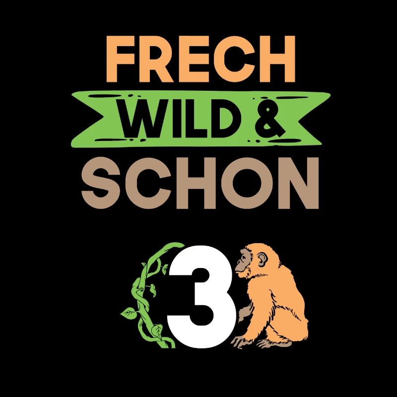 3 Jahre Geburtstag Junge Mädchen Affe