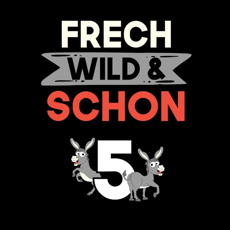 5 Jahre Geburtstag Junge Mädchen Esel