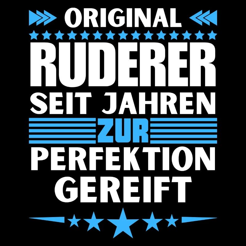 Zur Perfektion gereifter Ruderer