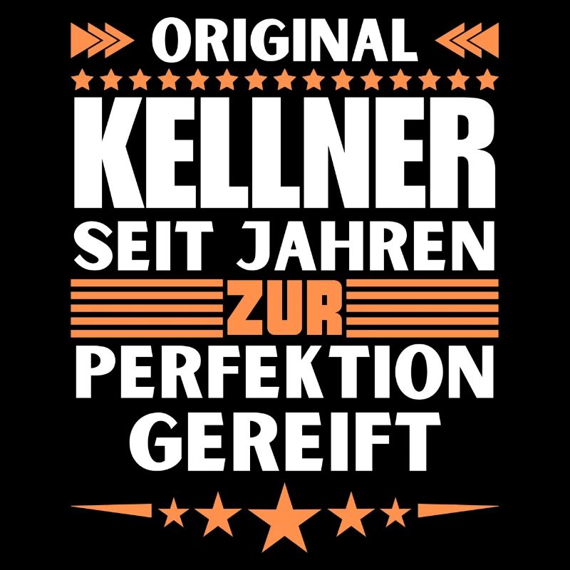 Zur Perfektion gereifter Kellner