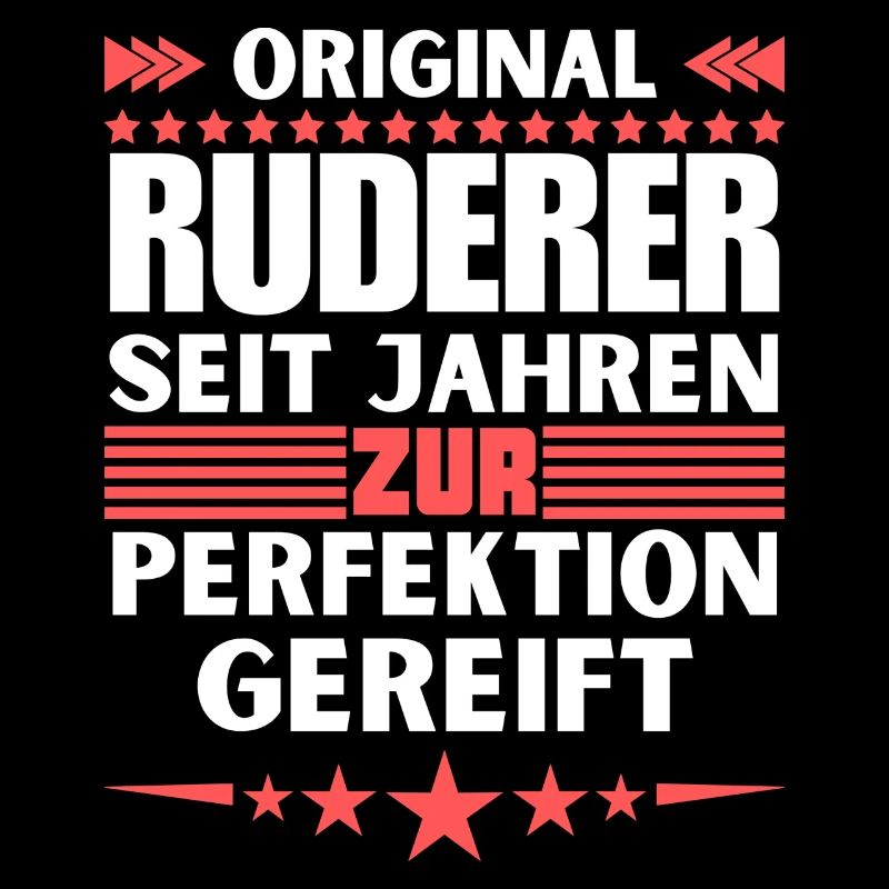 Zur Perfektion gereifter Ruderer