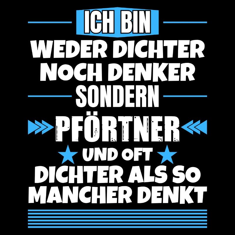 Neither poet nor thinker, but porter