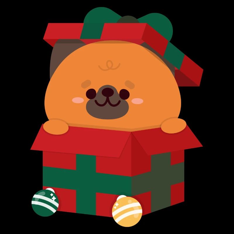 Deutscher Schäferhund Welpe Weihnachtsgeschenk