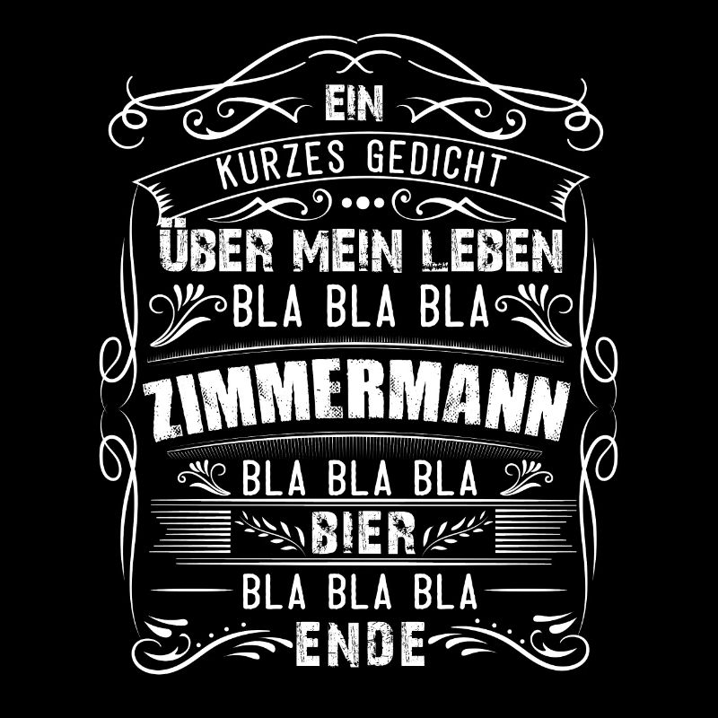 Zimmermann Zimmerer Handwerker Geschenk & Zimmerei