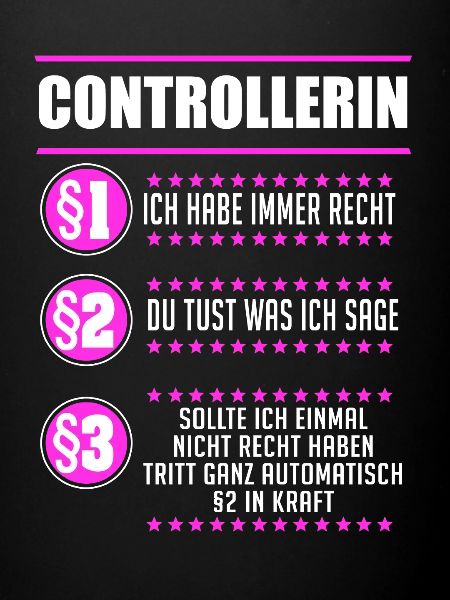 Controllerin Finanzen Controller Geschenk