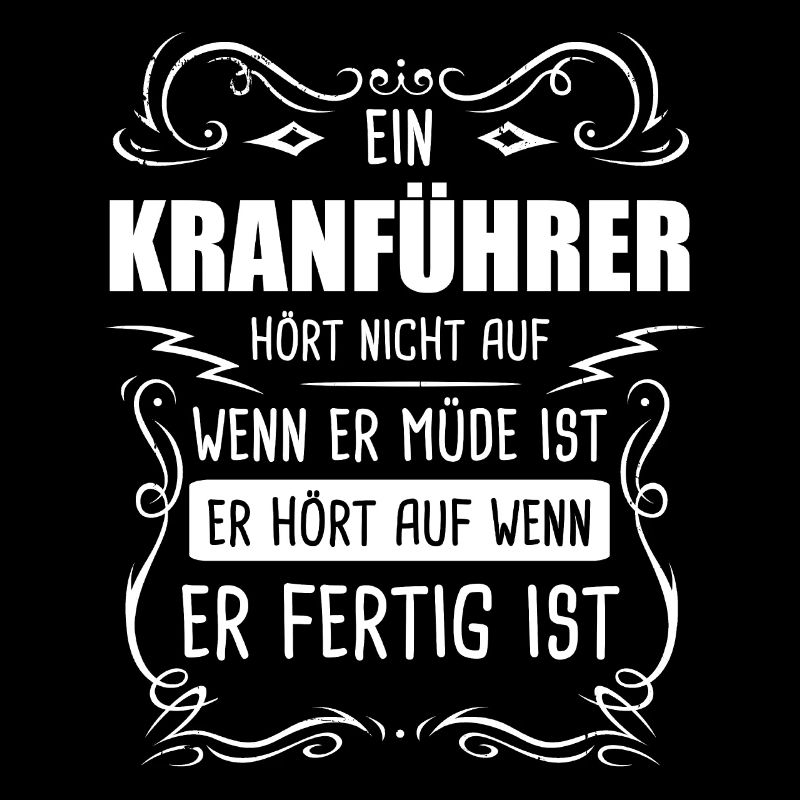 Kranführer Kran Baustelle Geschenk