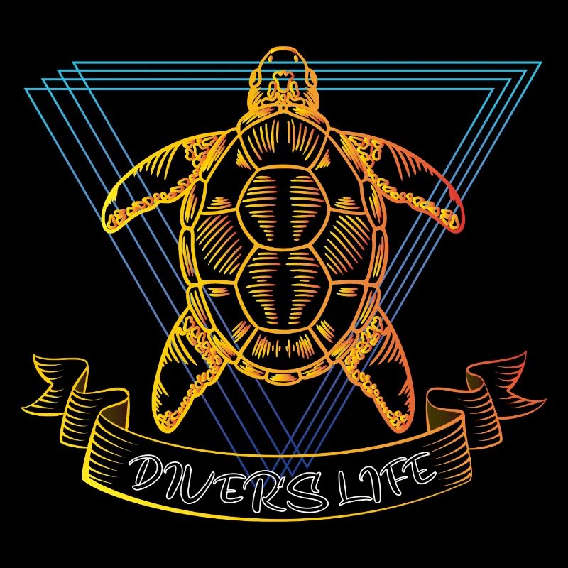 Divers life - Turtle - Gift for divers
