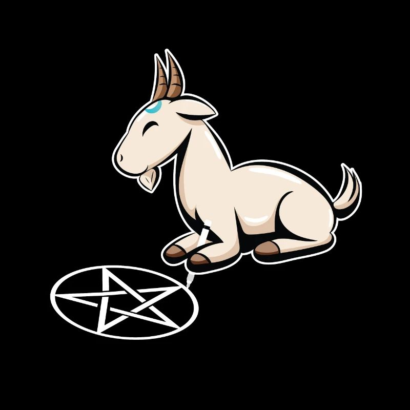 Goat Pentagram Goth Goat Goth Gift