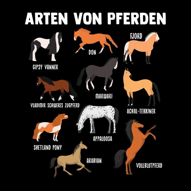 Pferd Pferde Pferderassen Geschenk